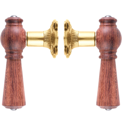 Klamka do drzwi - Mosi&#261;dz antyczny i palisander (205207) - OESTERBRO1035