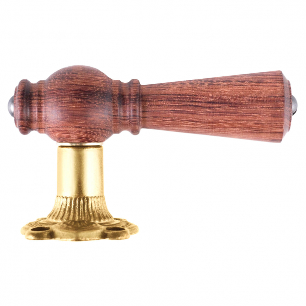 Klamka do drzwi - Mosi&#261;dz antyczny i palisander (205207) - OESTERBRO1035