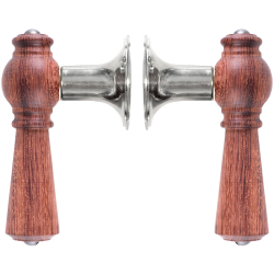 Klamka do drzwi - Chrom i drzewo palisandrowe - OESTERBRO1047