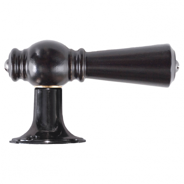 Klamka sterbro - Czarne &#380;elazo lakierowane i czarne drewno - OESTERBRO1025