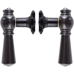 Klamka sterbro - Czarne &#380;elazo i czarne drewno - OESTERBRO1016