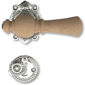 Holztrgriffe - Innenbereich - Rustikal, Nickel, Esche (21040009)