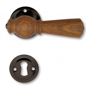 Holztrgriffe - Innenbereich - Glnzend schwarz, Eiche (21040019)