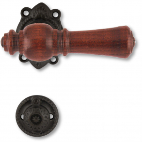 Holztrgriffe - Innenbereich - Schwarzes Eisen und Palisander - OESTERBRO1031