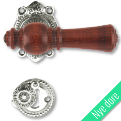 Drrhandtag - Tr - Inomhus - Frnicklad mssing Rosewood (905201-A)