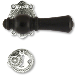 Klamka sterbro - Niklowane &#380;elazo i czarne drewno - OESTERBRO1021