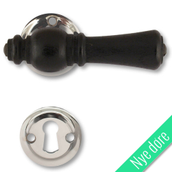 Drrhandtag - Tr - Inomhus - Nickel och svart tr (205214-A)