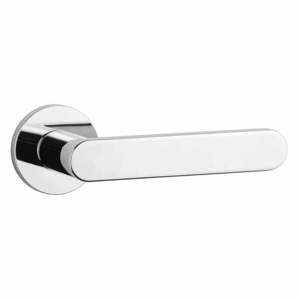 Aprile Door handle - Polished chrome - Model Alora R