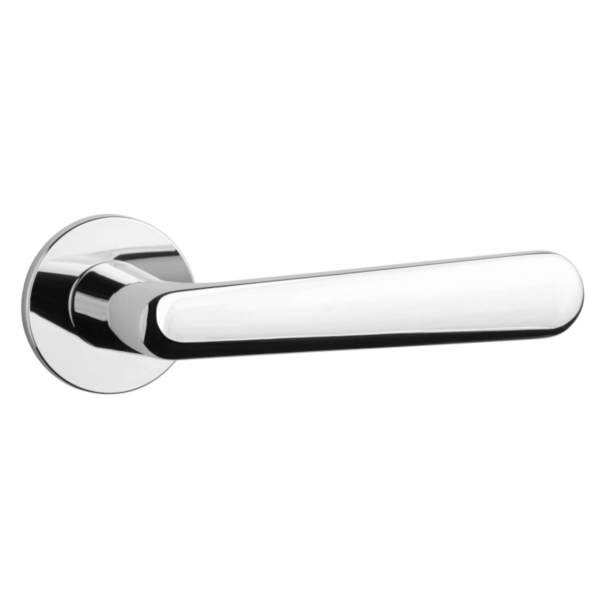 Aprile Door handle - Polished chrome - Model Aria