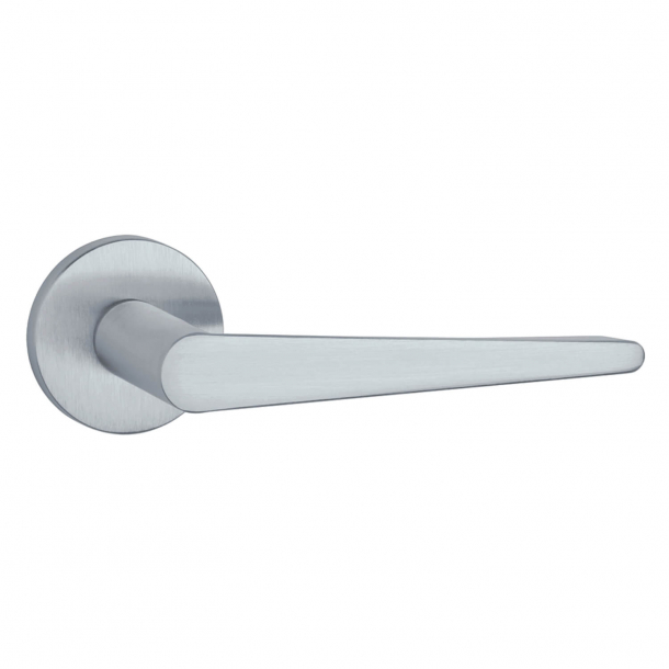 Aprile Door handle - Satin chrome - Model Arnica