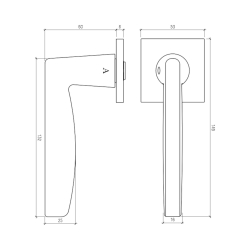 Aprile Klamki - Z&#322;oto - Model Erba Q 