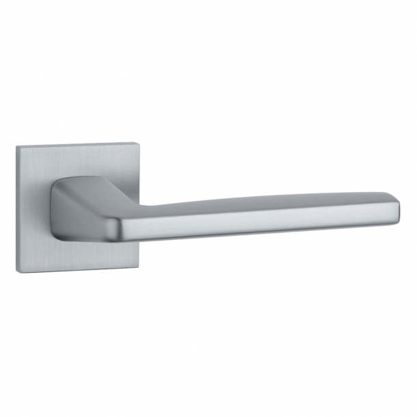 Aprile Door handle - Satin chrome - Model Erba Q