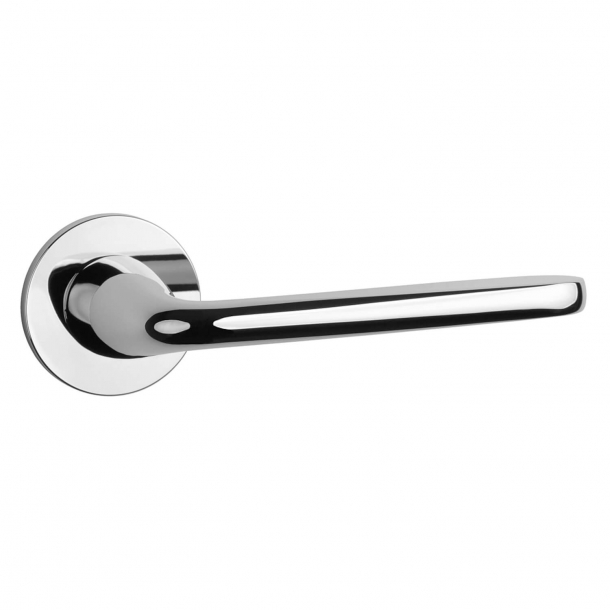 Aprile Door handle - Polished chrome - Model Hiacynta
