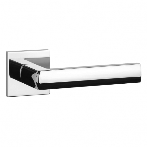 Aprile Door handle - Polished chrome - Model Hosta Q