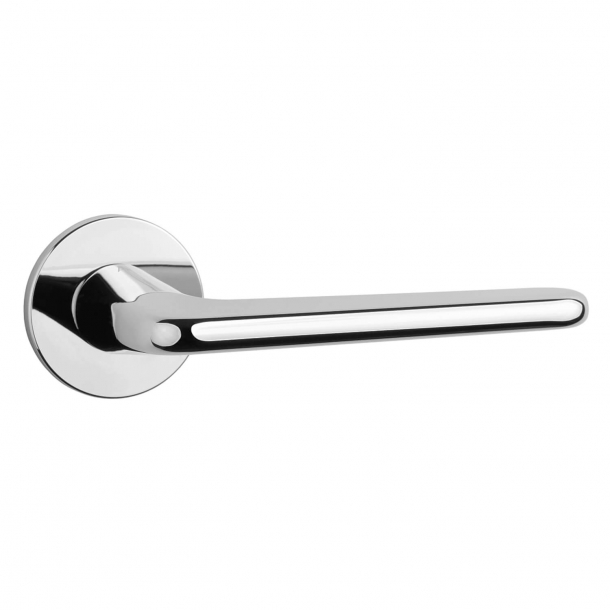 Aprile Door handle - Polished chrome - Model Lira