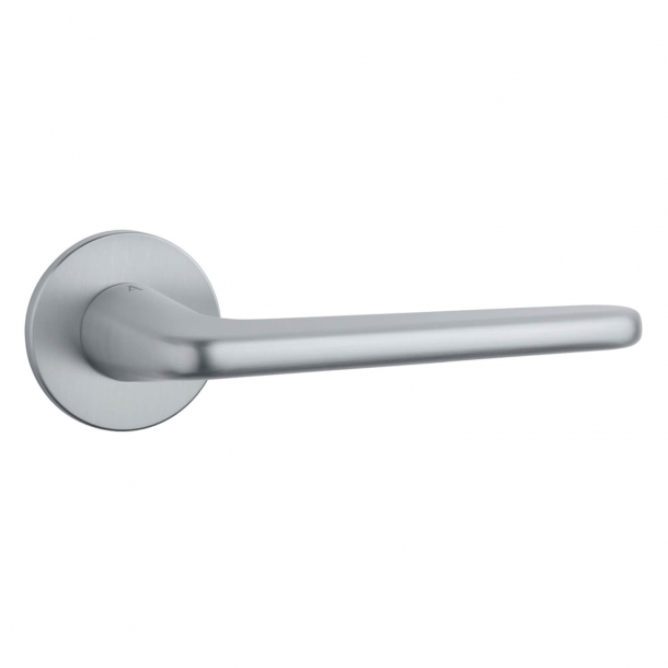 Aprile Door handle - Satin chrome - Model Lira