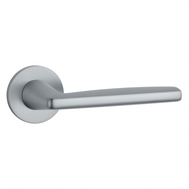 Aprile Door handle - Satin chrome - Model Luna