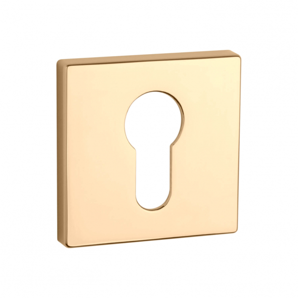 Aprile PZ Cylinder ring - Polished gold - model APRILE Q SLIM PZ - 7 MM