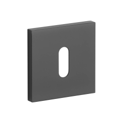 Aprile Key Escutcheon - Black - Model APRILE Q SLIM - 7 MM