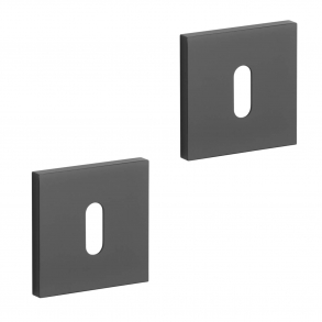 Aprile Key Escutcheon - Black - Model APRILE Q SLIM - 7 MM