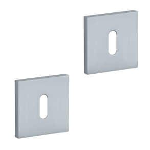 Aprile Schlsselschild - Seidenmatt verchromt - Modell APRILE Q SUPER SLIM - 5 MM