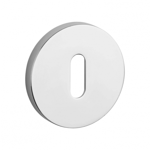 Aprile - Rozeta pod klucz - Polerowany chrom - Model APRILE R SLIM - 5 MM