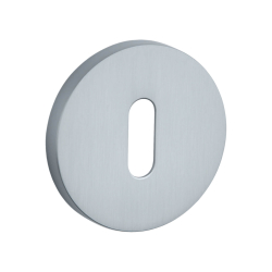 Aprile - Rozeta pod klucz - Satynowy chrom - Model APRILE R SLIM - 5 MM