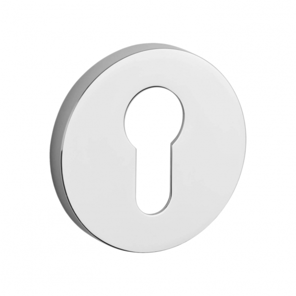 Aprile Trgriff mit PZ-Zylinderring - Polierter Chrom - Modell Kalmia