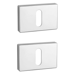 Aprile Key Escutcheon - Polished chrome - Model  APRILE RT SLIM - 7MM