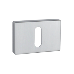 Aprile Key Escutcheon - Satin chrome - Model  APRILE RT SLIM - 7MM