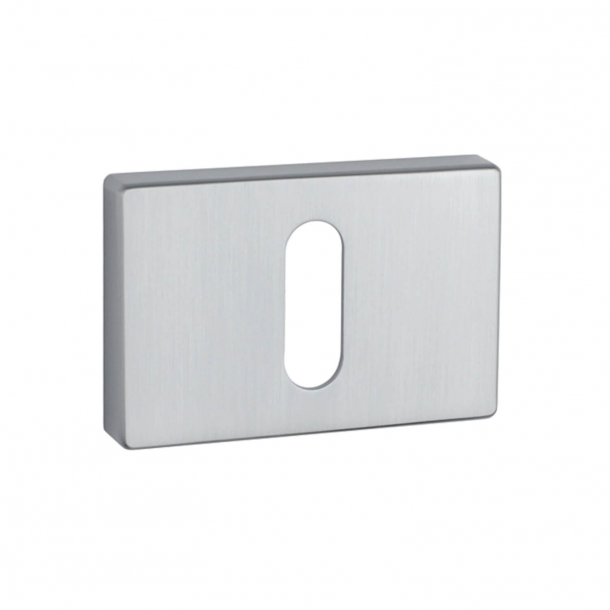 Aprile Key Escutcheon - Satin chrome - Model  APRILE RT SLIM - 7MM