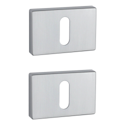 Aprile Key Escutcheon - Satin chrome - Model  APRILE RT SLIM - 7MM