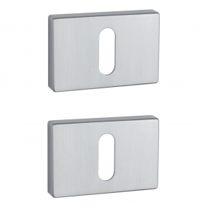 Aprile Key Escutcheon - Satin chrome - Model  APRILE RT SLIM - 7MM