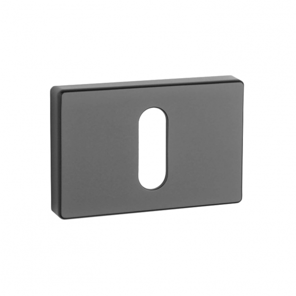 Aprile Key Escutcheon - Black - Model  APRILE RT SLIM - 7MM
