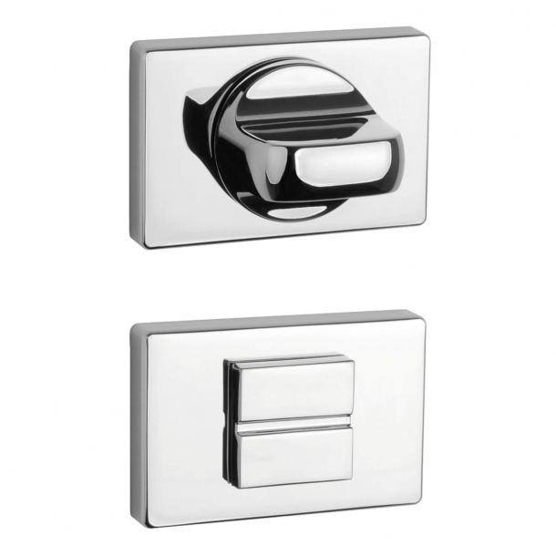 Aprile Privacy lock - Polished chrome - Model APRILE RT SLIM WC - 7MM