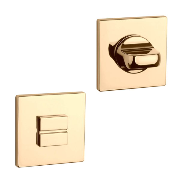 Aprile Privacy lock - Polished gold - Model APRILE Q SUPER SLIM - 5 mm