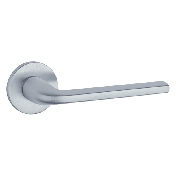 Aprile Door handle - Satin chrome - Model Oleandro