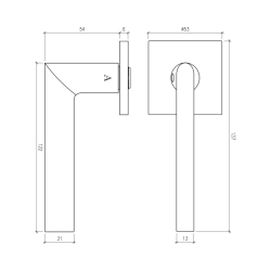 Aprile Klamki - Czarny - Model Primula Q 
