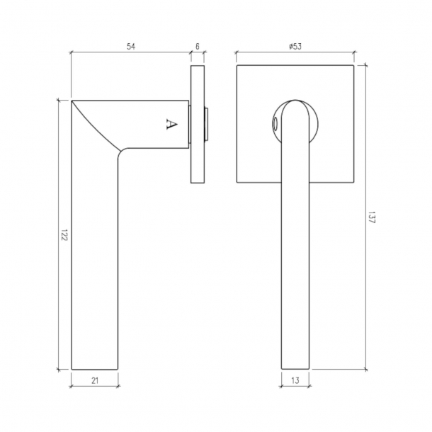 Aprile Klamki - Czarny - Model Primula Q 