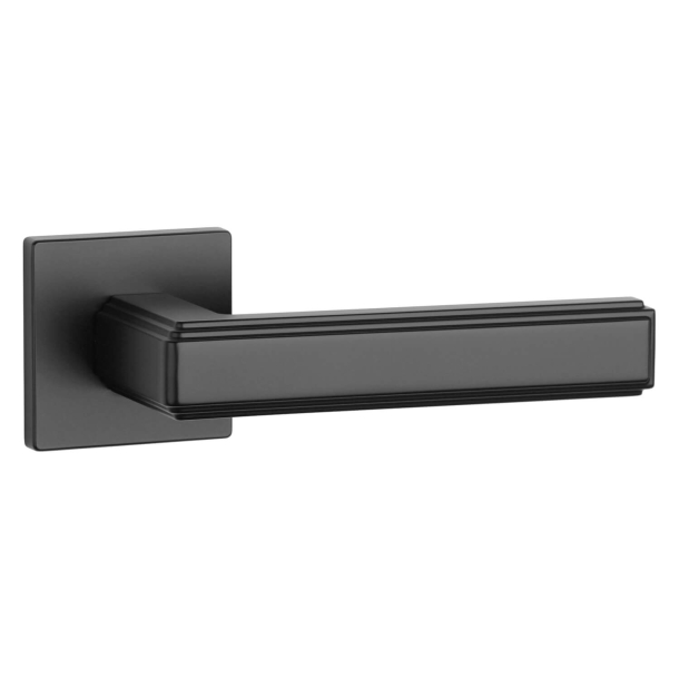Aprile Door handle - Matt black - Model Raflesia Q