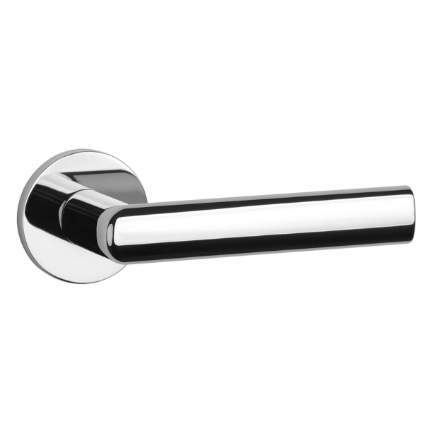 Aprile Door handle - Polished chrome - Model Silena