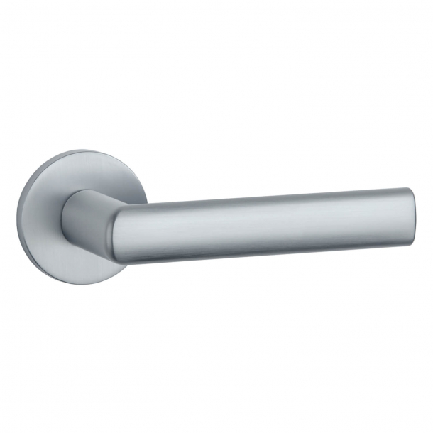 Aprile Door handle - Satin chrome - Model Silena