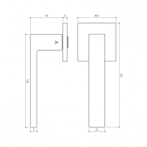Aprile Klamki - Czarny - Model Sulla Q 
