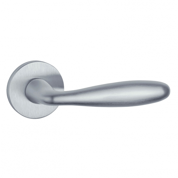 Aprile Door handle - Satin chrome - Model Verbena