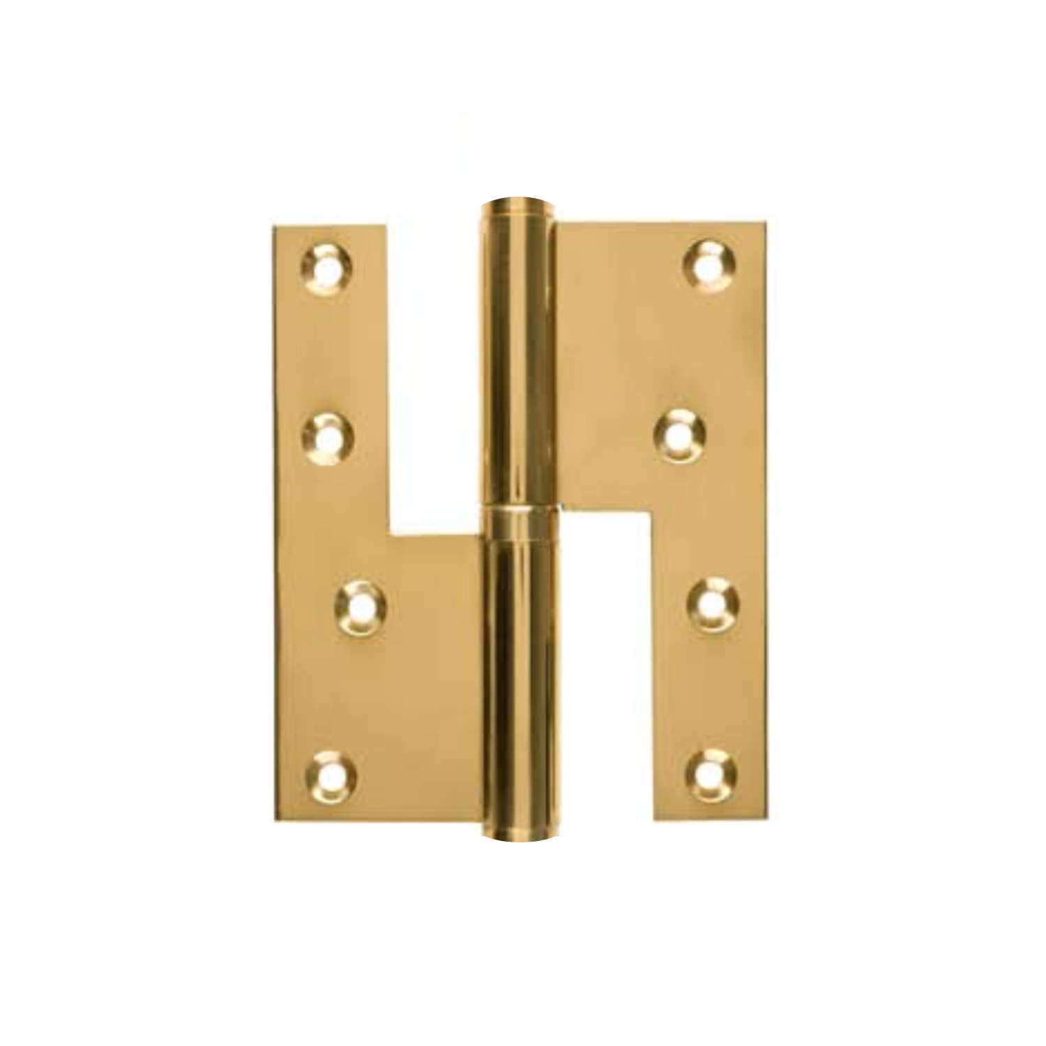 Door hinge, Right - 130 x 45 mm - Square - Brass - stainless steel pin -  Door hinges - VillaHus