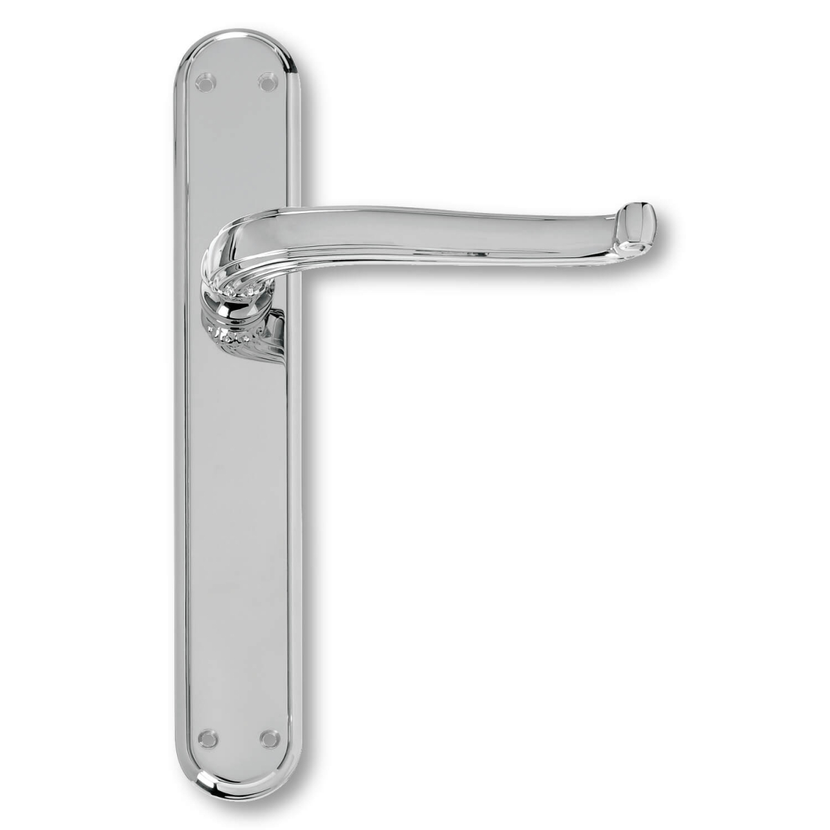 Door Handle Interior Chrome Back Plate Xx Century Model C19310 Italian Door Handles 0632