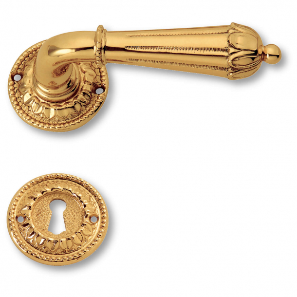 Door handle interior Rosset / Key Tag - Brass - First Empire - model C08311