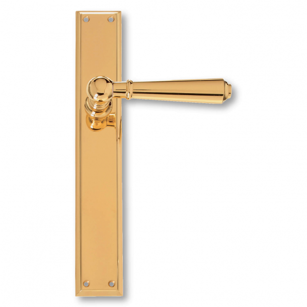 Door handle interior, Brass, Back plate - XX Century - model C14210