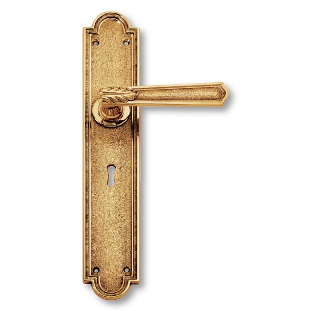 Door handle interior, Brass, Back plate - Second Empire - model C00710
