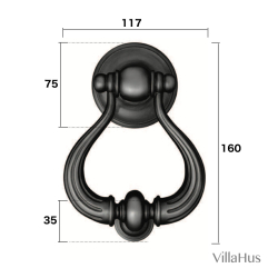 Drrknackare - Lyra - Borrad mssing - 160 mm (703-125)